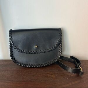 Madewell Black Leather Belt Bag